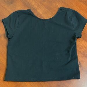 Edikted Black Crop Tee
